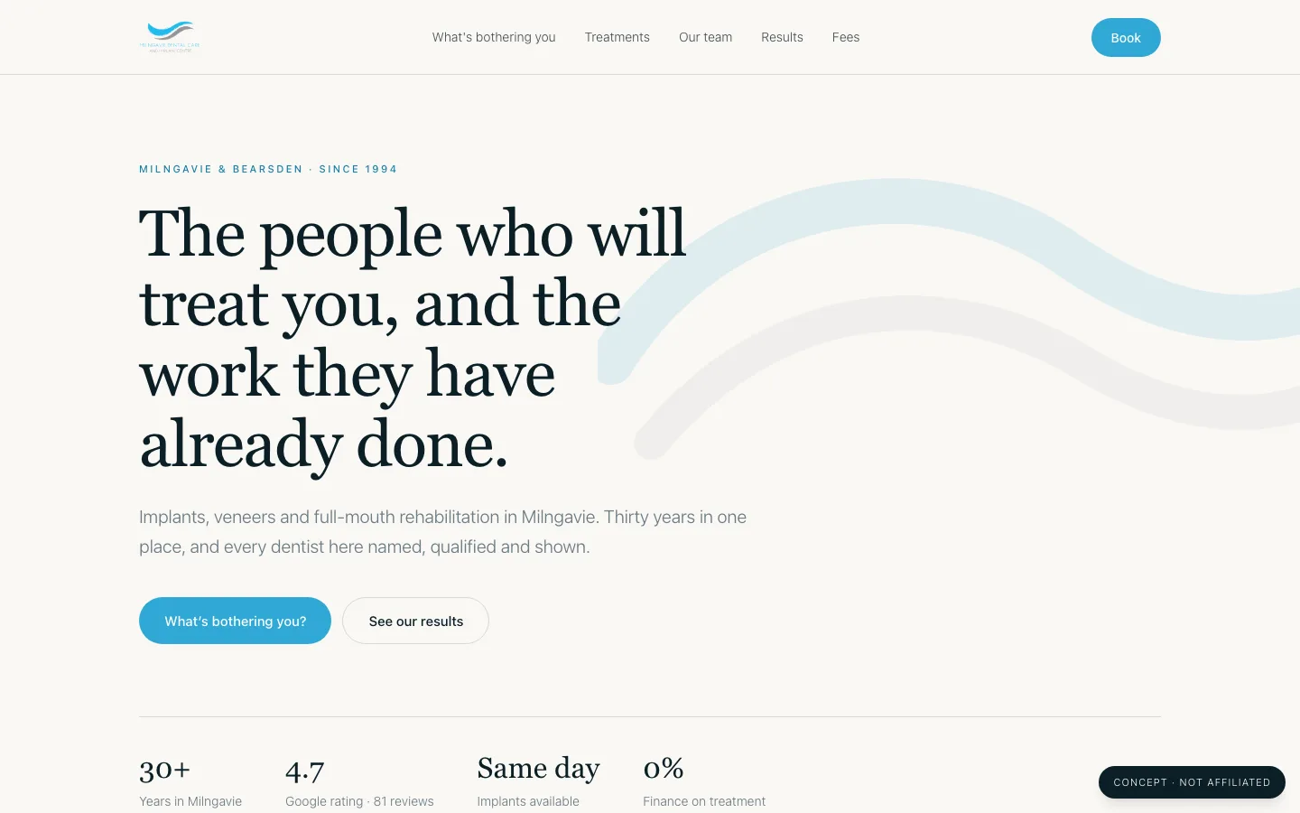 Site Alpha homepage